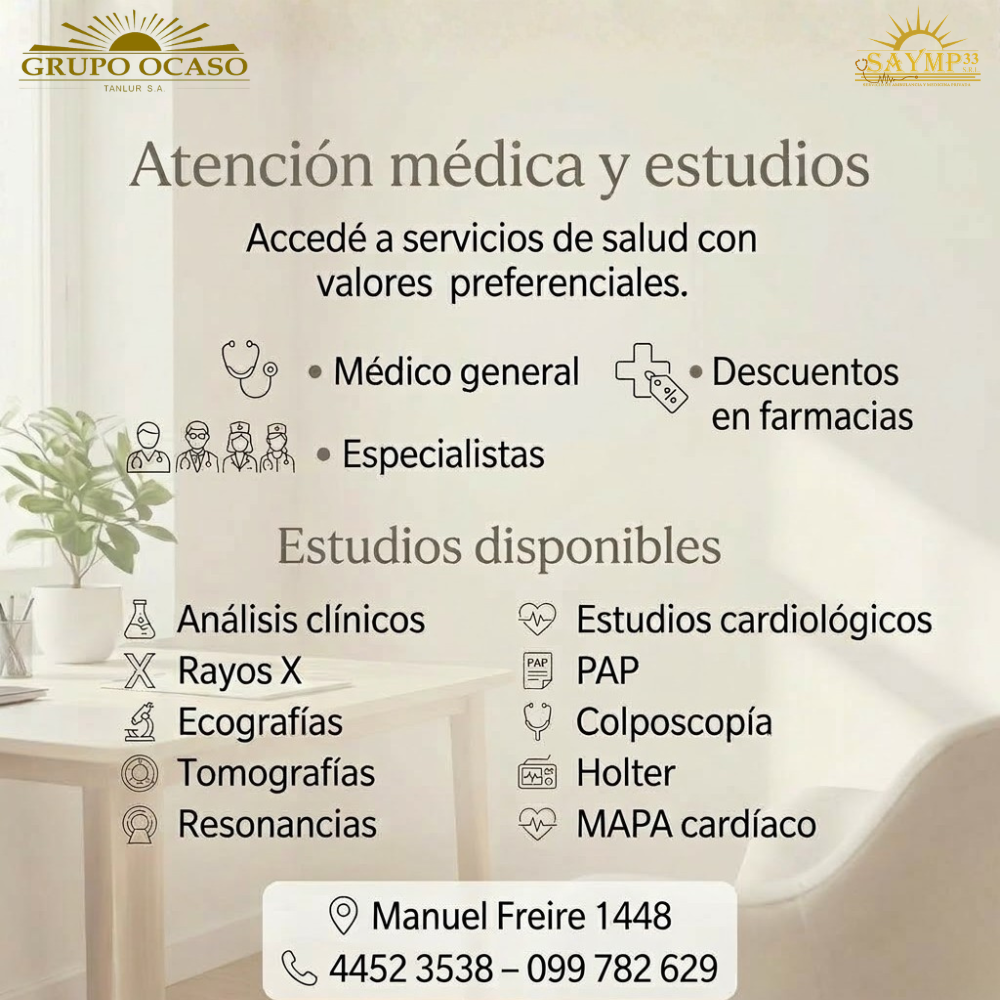 Atención médica con más de 30 especialidades y estudios diagnósticos con valores preferenciales